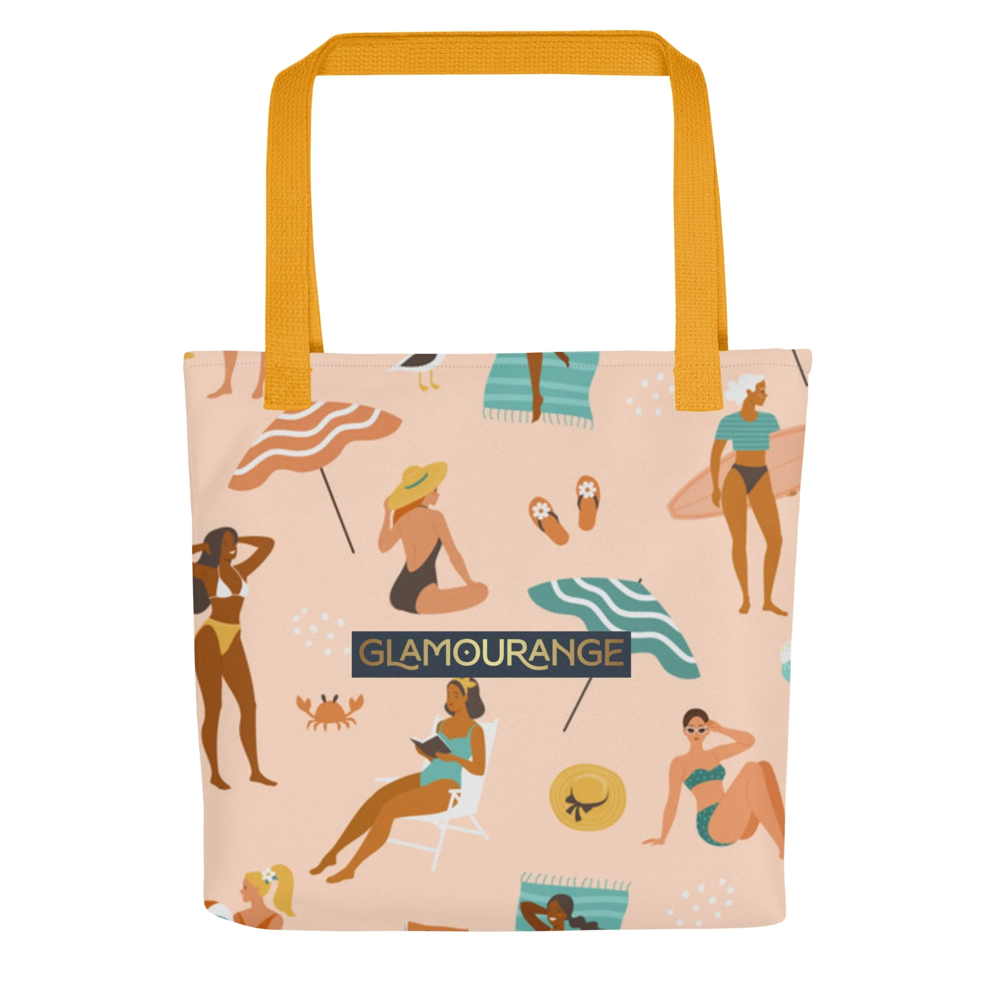 Tote Bag Women Designer (Beach Fun Time Pattern 001)