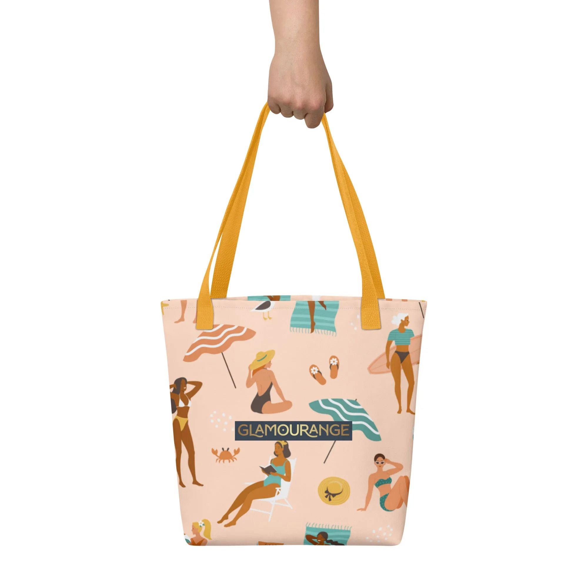 Tote Bag Women Designer (Beach Fun Time Pattern 001)