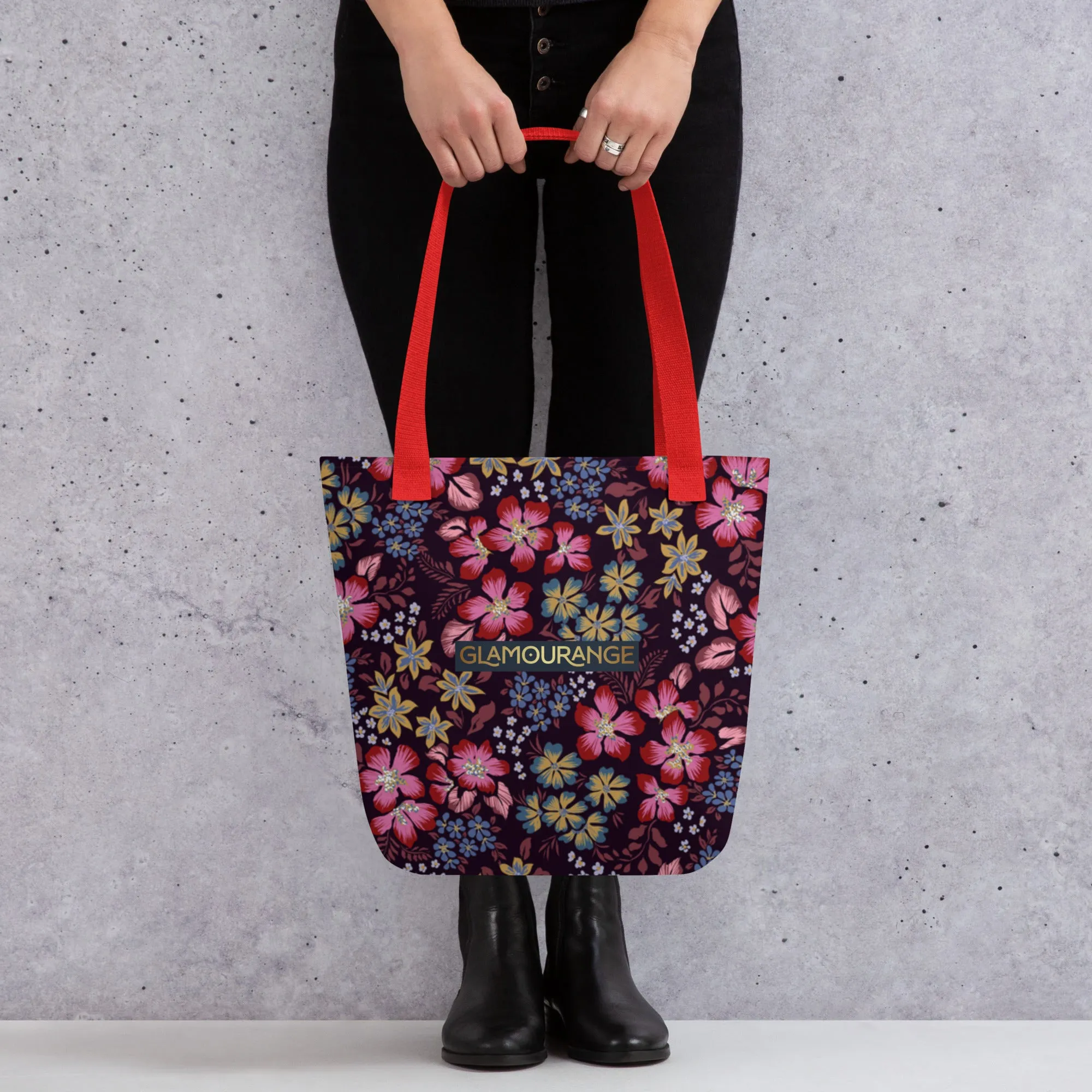Tote Bag Women Designer (Flower Pattern 0011)