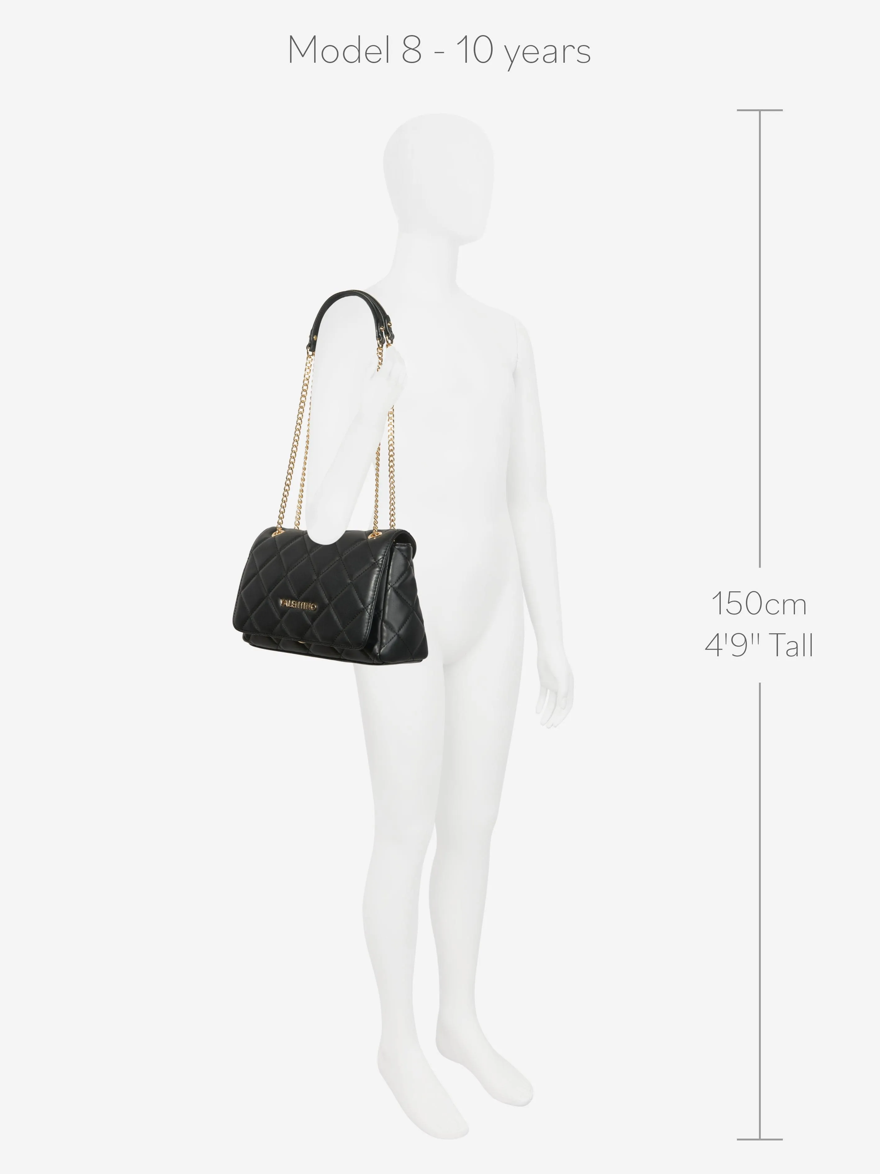 Valentino Girls Ocarina Crossbody Bag in Black (25.5cm)