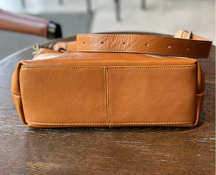 Vintage Ladies Leather Over The Shoulder Bag Genuine Leather Purses For Women
