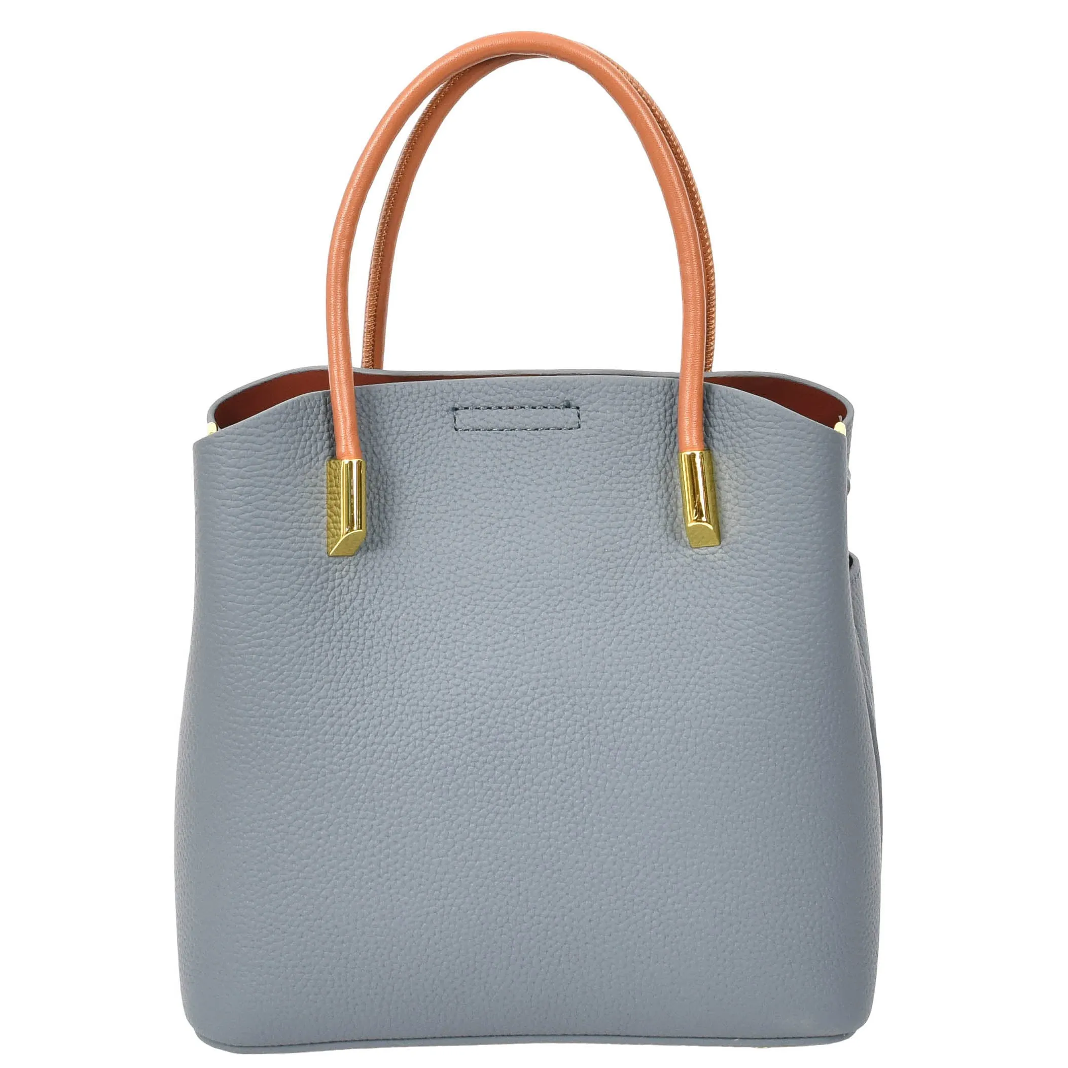 Womens Exquisite Leather Small Tote Smart Casual Fashion Crossbody Bag Allure Sky Blue