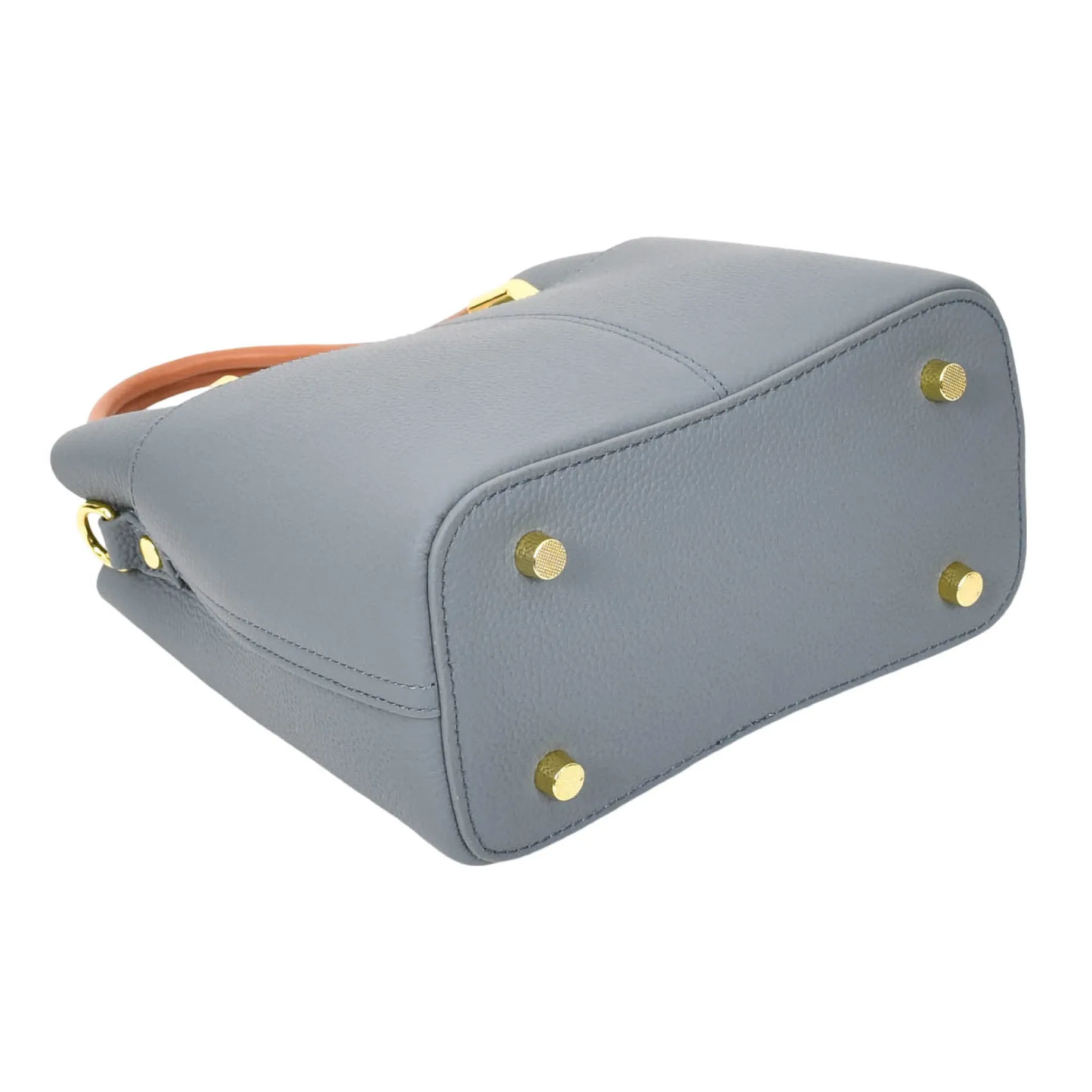 Womens Exquisite Leather Small Tote Smart Casual Fashion Crossbody Bag Allure Sky Blue